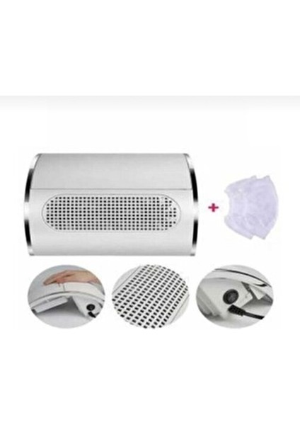 Protez Tırnak Toz Toplama Makinesi Cihazı 3 Motorlu 40 Watt fiyatları