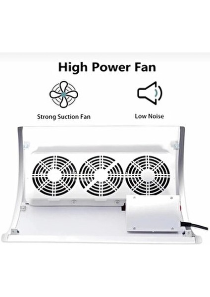 Protez Tırnak Toz Toplama Makinesi Cihazı 3 Motorlu 40 Watt fırsatları