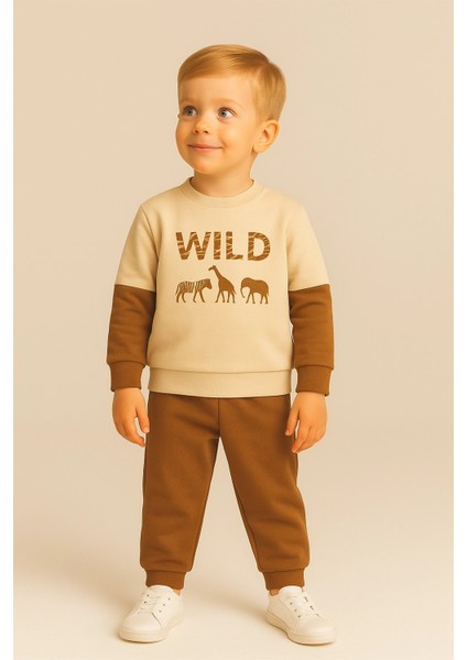Wild Baskılı Parçalı Erkek Bebek Takım 20104 fiyatları