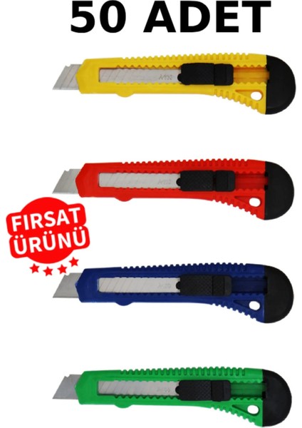 4 Adet Maket Bıçağı Büyük Boy Falçata