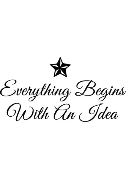 With An Idea Sticker 10 x 5 cm