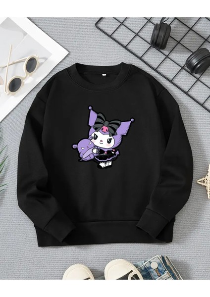 Kız Çocukları Için Kuromi Baskılı T-Shirt