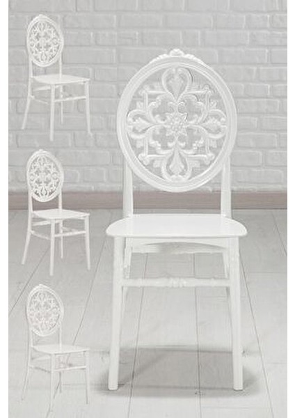 Venüs Mutfak Sandalyesi 4 Adet – Beyaz