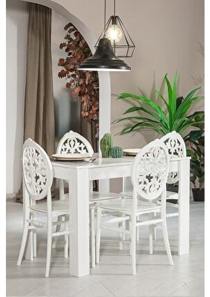 Venüs Mutfak Sandalyesi 4 Adet – Beyaz fiyatları