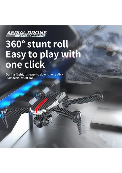 Aerial Drone HD Coklu Kamera, Brushless, Optical Flow, 20 dk Ucus, 100 m, Obstacle Avoidance