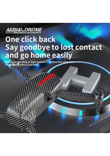 Aerial Drone HD Coklu Kamera, Brushless, Optical Flow, 20 dk Ucus, 100 m, Obstacle Avoidance