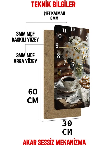 Şıklığın ve Huzurun Bir Araya Geldiği Özel Tasarım Mdf Dikdörtgen Saat! Uv Baskı– USD074 indirimleri
