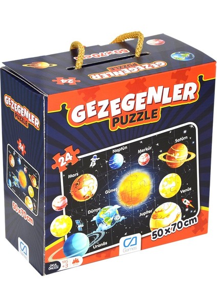 5026 Ca Games, Gezegenler / 24 Parça Puzzle / +3 Yaş