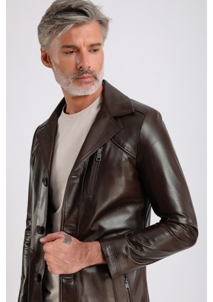 Rahel Erkek Hakiki Deri Mont modelleri