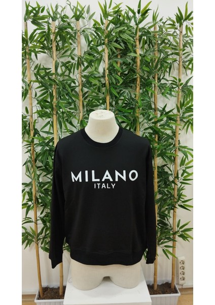 Erkek Uzun Kollu Bisiklet Yaka Milano Yazılı Iki Iplik Bluz fırsatları