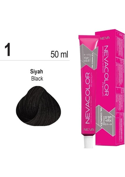 color Saç Boyası 1 Siyah