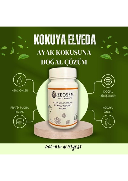 Zeosem Ayak ve Ayakkabı Koku Giderici 85 gr fiyatları