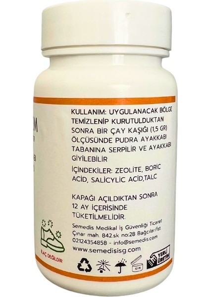 Zeosem Ayak ve Ayakkabı Koku Giderici 85 gr modelleri