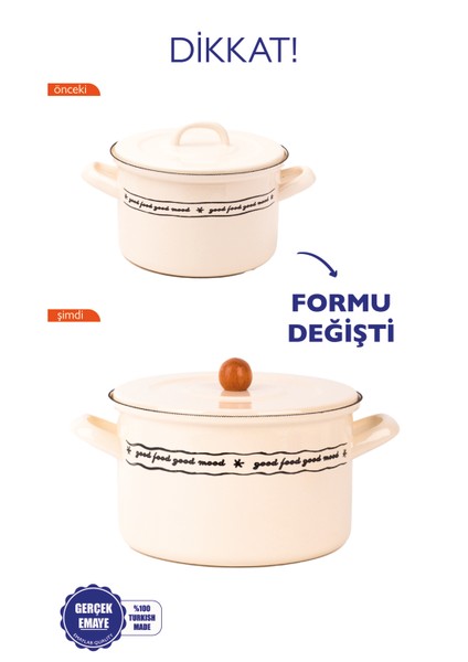 Mood Emaye Yoğurt Fırın Haşlama Tenceresi 22CM 4litre modelleri