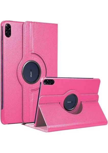Honor Pad X8A 11 Inç Kılıf 360° Dönebilen Uyku Modlu Standlı Pu Deri Tablet Kapaklı Kılıf