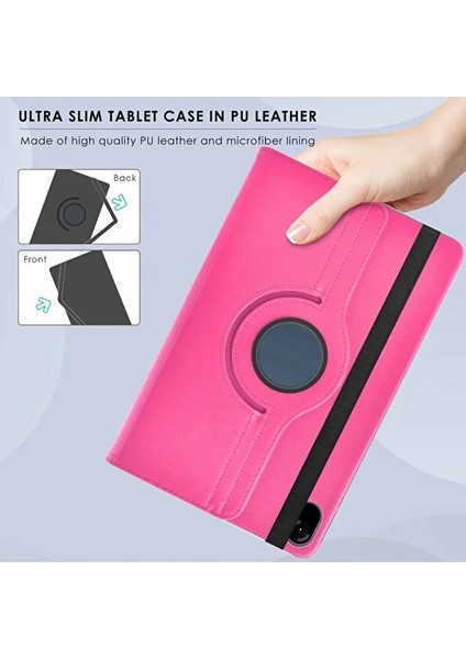 Honor Pad X8A 11 Inç Kılıf 360° Dönebilen Uyku Modlu Standlı Pu Deri Tablet Kapaklı Kılıf modelleri