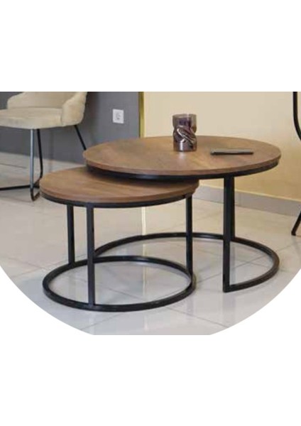 Mim Ceviz - Siyah Dünya Ikili Orta Sehpa