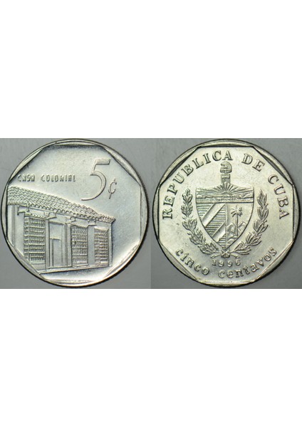 Küba 5 Centavos 1996.