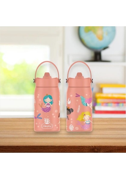 - Lil'straw Çocuk Su Termosu | 420 ml - Mermaid Dream fırsatları