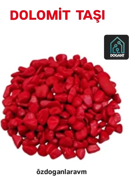 Dolomit Teraryum Akvaryum Saksı Kırmızı Taşı 2 kg