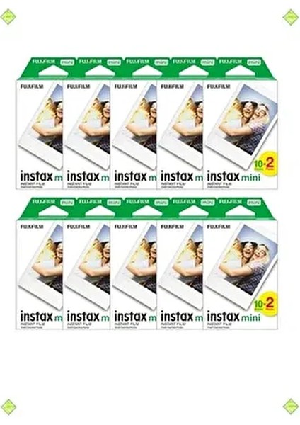 Instax Mini 7-8-9-10-11-12 Uyumlu 20' li Film modelleri