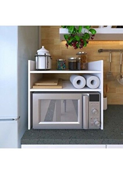 Tezgah Üstü Fırın Mikrodalga Mutfak Rafı Mutfak Dolabı -Organızer Düzenleyici -Çok Amaçlı Raf