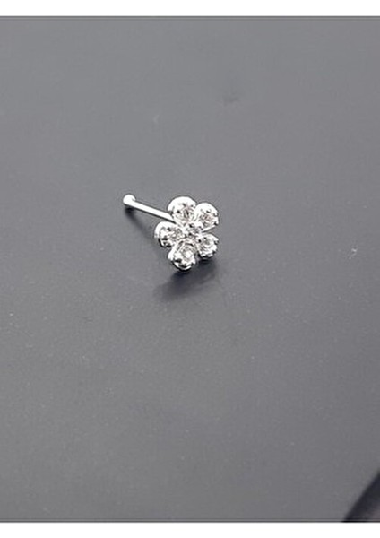 925 Ayar Gümüş Zirkon Taşlı ''papatya'' Hızma ( 5 mm )