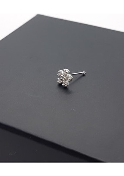 925 Ayar Gümüş Zirkon Taşlı ''papatya'' Hızma ( 5 mm ) modelleri