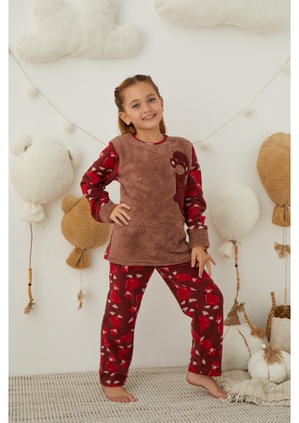 Kız Çocuk Welsoft Polar Pijama Takımı 42235 modelleri