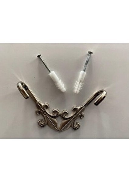 Renso Fon Perde Bağlama Demiri Askı Aparatı Metal 2 Adet Şık Görünüm ve Modern Tasarım fiyatları