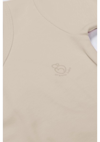 Bistyle Organik Natural Basic Style Kruvaze Uzun Kol Body BS17102 Bej modelleri