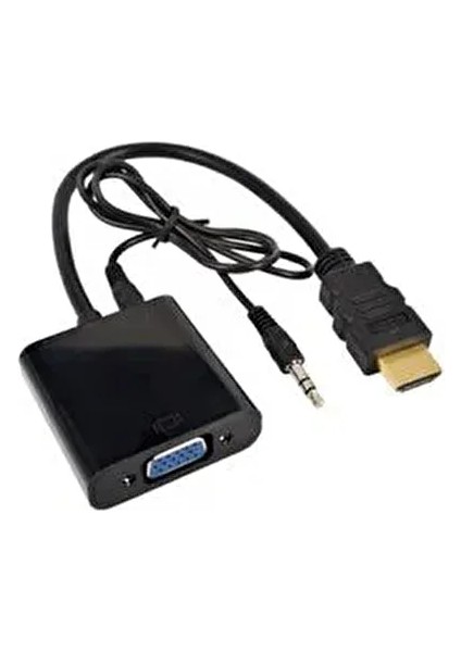 Hdmı To VGA Çevirici (Ses Çıkışlı)