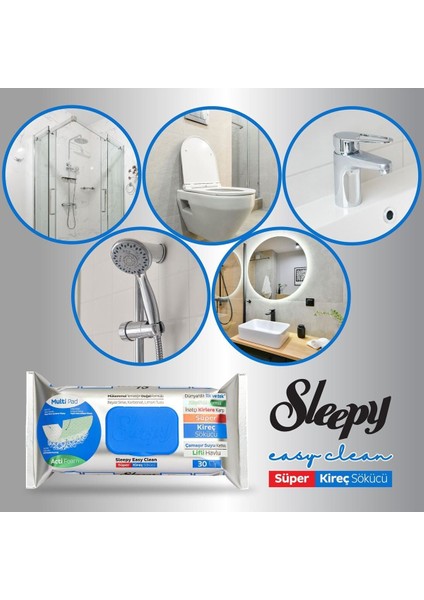 Easy Clean Süper Kireç Sökücü Yüzey Temizlik Havlusu&mendili 2X30 (60 Yaprak) indirimleri