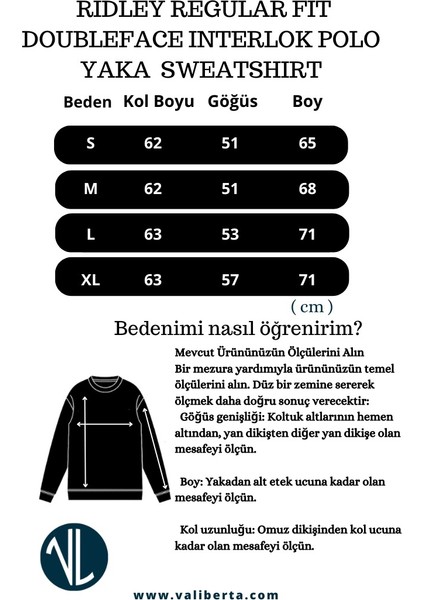 Ridley Regular Fit Doubleface Interlok Polo Yaka Erkek Sweatshirt - Beyaz