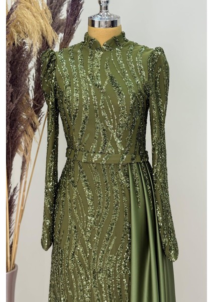 Eslina Tesettür Abiye Haki fiyatları