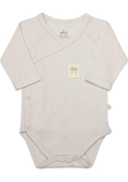 Bistyle Organic Modal Flying Balloons Kruvaze Uzun Kol Body BS17121 Bej