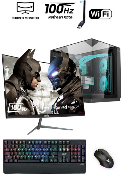 Goblin x I5-10400F 32GB 512GB M.2 Nvme Rtx 3060 12GB 24" Oyuncu Masaüstü Bilgisayarı