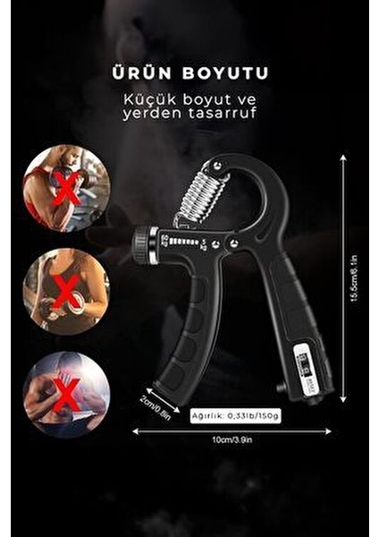 5-60 kg Karpal Direc El Yayı El Kol Bilek Güçlendirici Egzersiz Aleti Direnç Yayı Egzersiz 1-Adet indirimleri