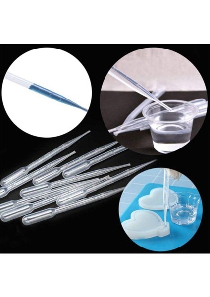 Epoksi Reçine Damlalık Pipet Seti (20 Adet) , Epoksi Kalıp, Damlalık Pipet, Likit Aktarma Pipeti