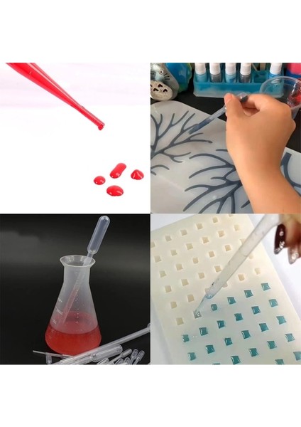 Epoksi Reçine Damlalık Pipet Seti (20 Adet) , Epoksi Kalıp, Damlalık Pipet, Likit Aktarma Pipeti modelleri