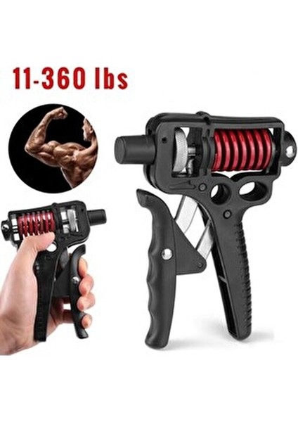5-165KG Sayaçlı Ayarlanabilir Profesyonel El & Bilek Güçlendirici Kol ve Kavrama Egzersiz Aleti