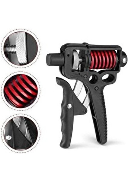 5-165KG Sayaçlı Ayarlanabilir Profesyonel El & Bilek Güçlendirici Kol ve Kavrama Egzersiz Aleti