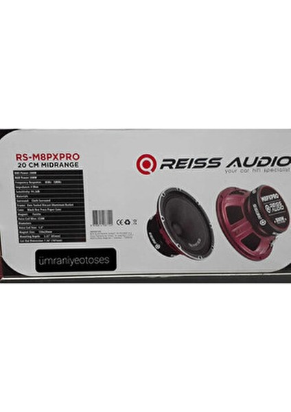 20 cm 500 Watt Oto Hoparlör 200 RMS Komponent Set 2 Adet Yüksek Ses Kalitesi modelleri