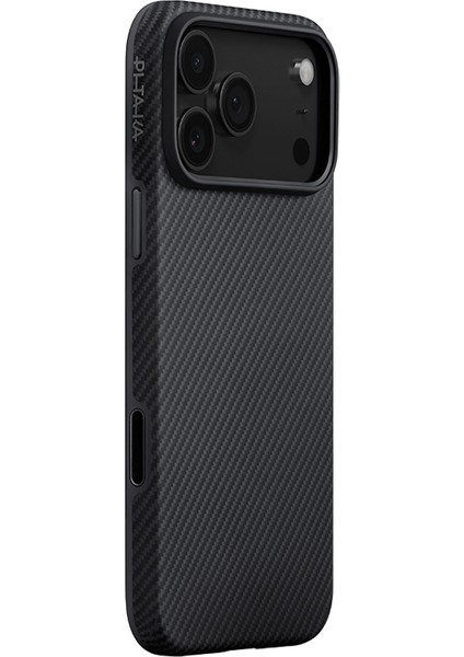 iPhone 17 Pro Uyumlu Kılıf M-Safe Şarjlı Aramid Fiber Pitaka Military-Grade Classic Seri Kapak Siyah fiyatları