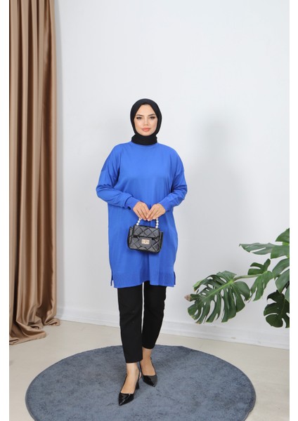 Yırtmaçlı Merserize Tunik fiyatları