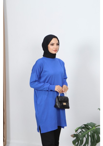 Yırtmaçlı Merserize Tunik fırsatları