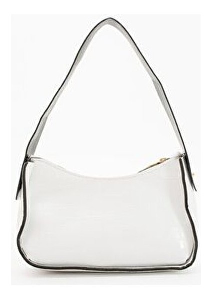 Kadın Kroko Desenli Baget Çanta