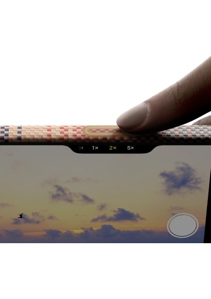 iPhone 17 Uyumlu Kılıf M-Safe Şarjlı Aramid Fiber Pitaka Tactile Woven Sunset-Moonrise Serisi Kahve indirimleri
