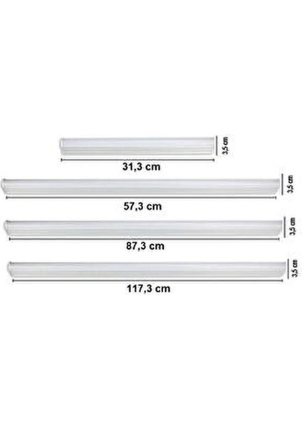 60CM Mutfak Tezgah Aydınlatması Seti Anahtarlı Günışığı Birbirine Eklenebilir (1,5mt Fişli Kablolu) indirimleri