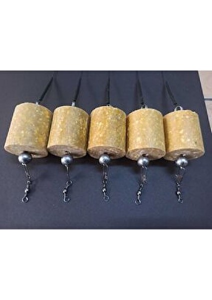 Küspe Aparatlı Yüzen Sarı Toplu Sazan Takımı 5'Li Set Küspe Dahil